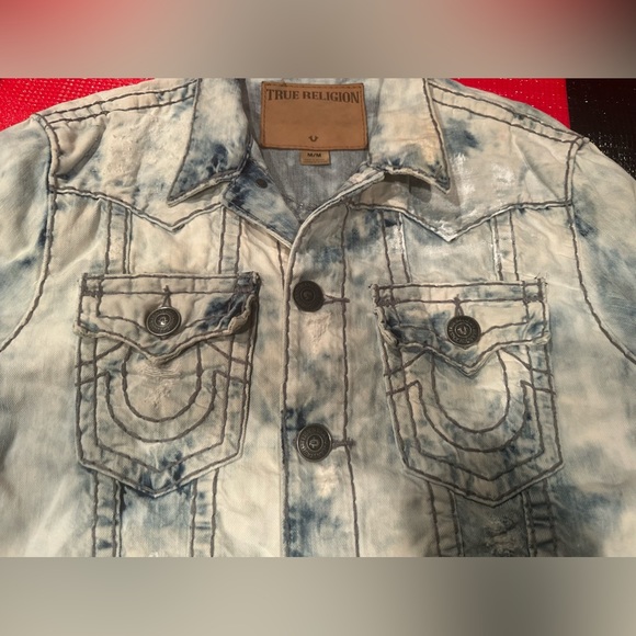 True Religion Jimmy Super T jean jacket size M
Pit to pit: 20.5”
Length: 26” - Picture 4 of 6